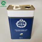 Can Sunflower Cans Wholesale Custom 2L Size Oblong Tin Can For Edible Sunflower Oil