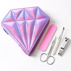 Zipper Nail Manicure Set Zipper Custom Color Zipper Bag Nail Care Diamond Manicure Set