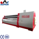Metal Roller W12 6x2000mm Sheet Metal Plate Hydraulic 4 Roller Rolling Bending Machine
