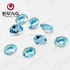 Blue Topaz Silver Jewelry Natural Gemstone Oval Cut 11*9mm Wholesale Sky Blue Topaz For Sterling Silver Jewelry