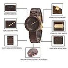 Watch Designer Watches For Men Unique Custom Wood Watch With Wrist Wood Band Black Watch For Men . Reloj De Madera...