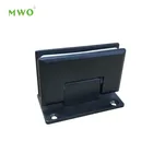 Glass Shower Hinge Glass To Glass Hinge 90 Degree Black Coating Wall To Glass Shower Hinge