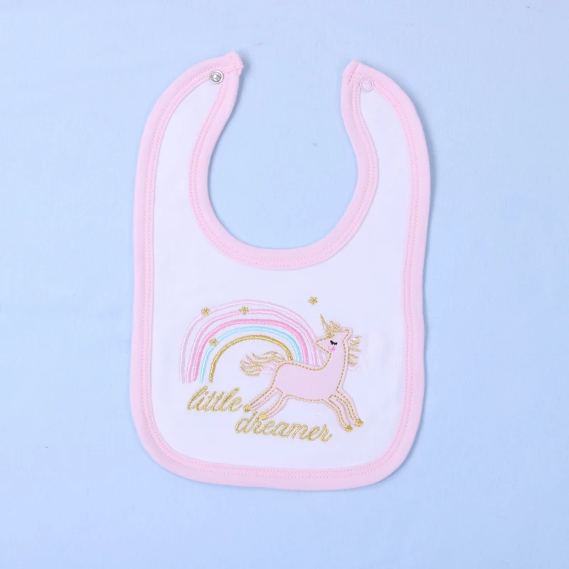 manufacturer hot sale anti-bacterial cotton High quality and comfort baby bibs baby clothes