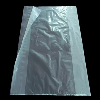 custom size ldpe hdpe clear plastic poly cellophane side gusseted bag