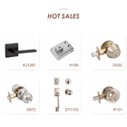Door Lock Zinc Alloy Tubular Lever Door Handles Set Passage Door Lever Lock