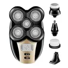 Men's 5 In 1 Electric Shaver Grooming Kit Five-Headed Beard Hair Razor Rechargeable Wet Dry Rotary Razor