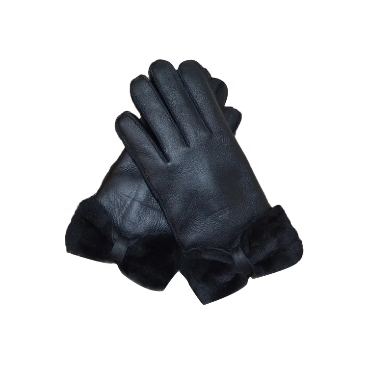 lacoste leather gloves