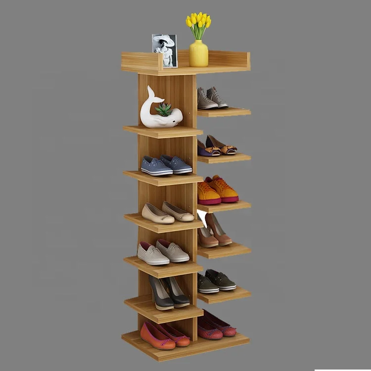 best selling wood modern minimalist multi layer shoe standing rack for living room