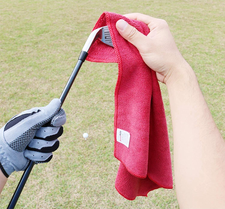 Personalized Design Super Water Absorbent Custom Logo MIcrofiber Hooked Golf Towel
