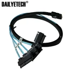 50cm Mini SAS 36P SFF-8087 to (4) SFF-8482 HDD Connectors With SATA Power Cable