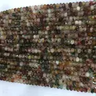 Multi Stone Stone 6mm Beads Natural Multi Color Gemstone Loose Bead Natural Stone Red Yellow Green White 4*6mm Big Size Wheel Stone Bead For Diy Jewelry