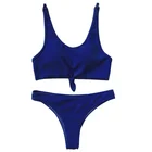 Beachwear Beachwear Cikini 2021 Design Beachwear Fasten Front Knot Tie Knot Bikini