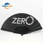 Plastic Fan Plastic Printed Plastic Fan Custom Promotional Black Fabric Plastic Printed Fan