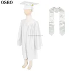 School Uniform Schoolcustom Size Graduation Gown School Factory Supply School Uniform Children Shiny Robe Graduation Gown