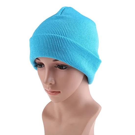 High Quality 100% Acrylic Knitted Winter Beanie Hat Custom Logo