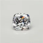 Loose Gemstone Brilliant Cut White Loose Moissanite Cushion Shape Stone Synthetic Gemstone