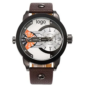 Top watch brands for man leather wrist watch band Multifunction Army watches