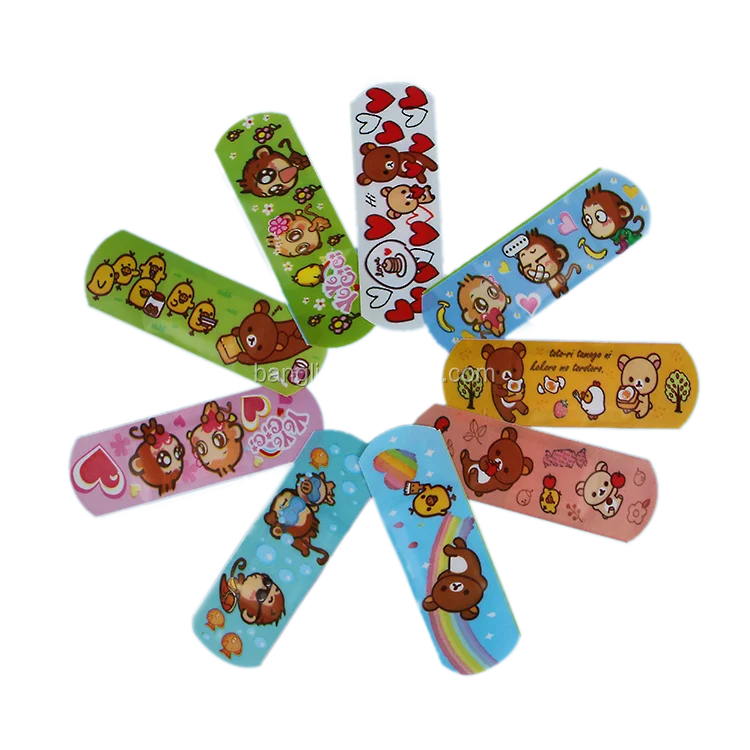 Chinese Manufacturer Waterproof Cartoon Cute Kids Adhesive Bandages First Aid Bandage Buy Cartoon Cute Kids Adhesive Bandages Custom Wound Plaster First Aid Bandage Product On Alibaba Com