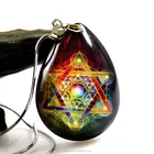 World Necklace Pendant Necklaces Type And Crystal Jewelry Main Material Fitness 7 Chakra Yoga Necklace OEM Images