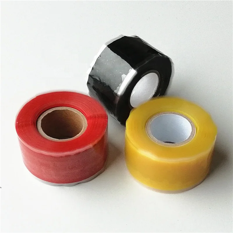 Self-Fusing Seal Repair Emergency Rescue Silicone Rubber Hose Tape Pipes Red 