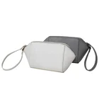 Clutch Bag Bag Makeup Bags Cosmetic Bags Wholesale Custom Essential Oil Clutch Bag Shell Type Cross Pattern PU Lady Makeup Bag Cosmetic Bag