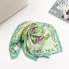 Design Printing Scarf Newest Desgin Printed Satin Scarf Processing Custom Design Printing Small Silk Satin Square Scarf