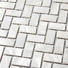 Tile Shell White Mosaic Tile Hot-sale Natural White Herringbone Mosaic Tile Mother Of Pearl Shell