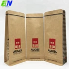 Paper Sachet Paper Sachets Food Grade Kraft Paper Box Bottom Seasoning Sachet Packets Packaging With Oval Window