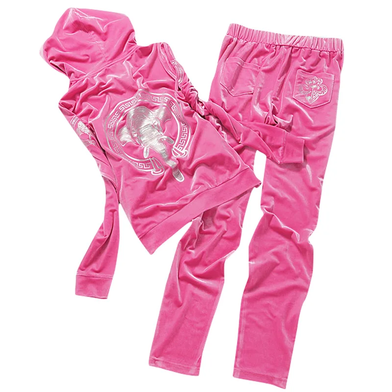 women's velour suit set