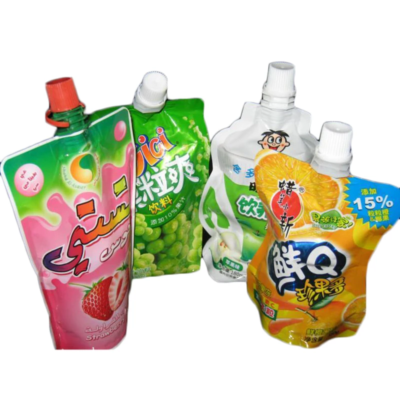 Custom Printed Plastic Pouch Packaging Milk Yogurt Juice Packaging