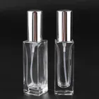 Glass Perfume Bottle Parfum Bottles Glass Parfume Bottle Glass 30ml 1.0 Fl. Empty Refillable Thread Top Glass Perfume Bottle With Glossy Silver Mist Atomizer Lady`s Parfum Spray Bottles