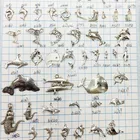 Charm Pendant Wholesale Custom High Quality Vintage Silver Details Shark Shape Animals Design Charm Pendant Jewelry
