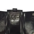 NEW Women Men Genuine Cow Leather Key Ring Case Multifunctional Keys Holder With Card Pocket