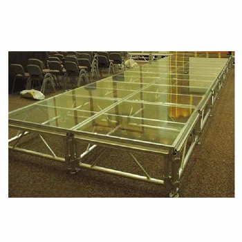 Acrylic Stage Transparent Dance Floor Aluminum Glass Fashion Show Acrylic Catwalk Stage Floor For Fashion Show