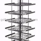 Keychain Display Display Stand Black Multilayer Iron Revolving Keychain Display Stand