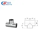 Fittings Stainless Steel Pipe And Fittings Custom Dairy Elbow Pipe Fittings Stainless Steel Long Welded Tee