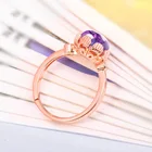 Amethyst Ring Amethyst Name Ring Latest Fashion Gold Plated Amethyst Big Stone Ring Designs For Women
