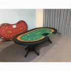 Oval Poker Luxury Texas Hold'em Oval Casino Poker Playing Card Table