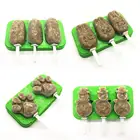Ice Cream Stick Popsicle Mold BPA Free Durable Soft Silicone Funnel Ice Cream Pop Stick Maker Popsicle Molds For Lids