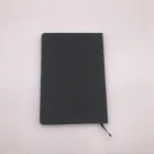 School A5 Notebook Black PU Leather Cover A5 Hardcover PU Print Notebook For School