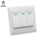 Electric Switch Switch Electric Switch American Italian Type 10A 3 Gang 1 2 Way Wall Electric Switch