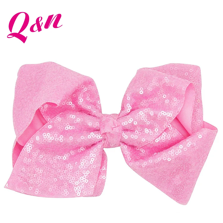 Lovely Pink Sequin Big Ribbon Jojo Hair Bows For Girls - Buy Jojo Bows,Big  Ribbon Jojo Hair Bows,Hair Bows Girls Product on 