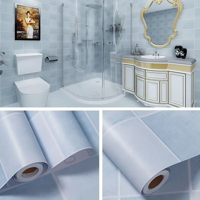 Vinyle 3D Brique Autocollante Papier peint rouleau mur autocollants cuisine salle de bain 10 m