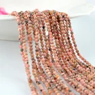 Rondelle Gemstone Beads Natural Garnet Rondelle Micro Faceted Beads Gemstone