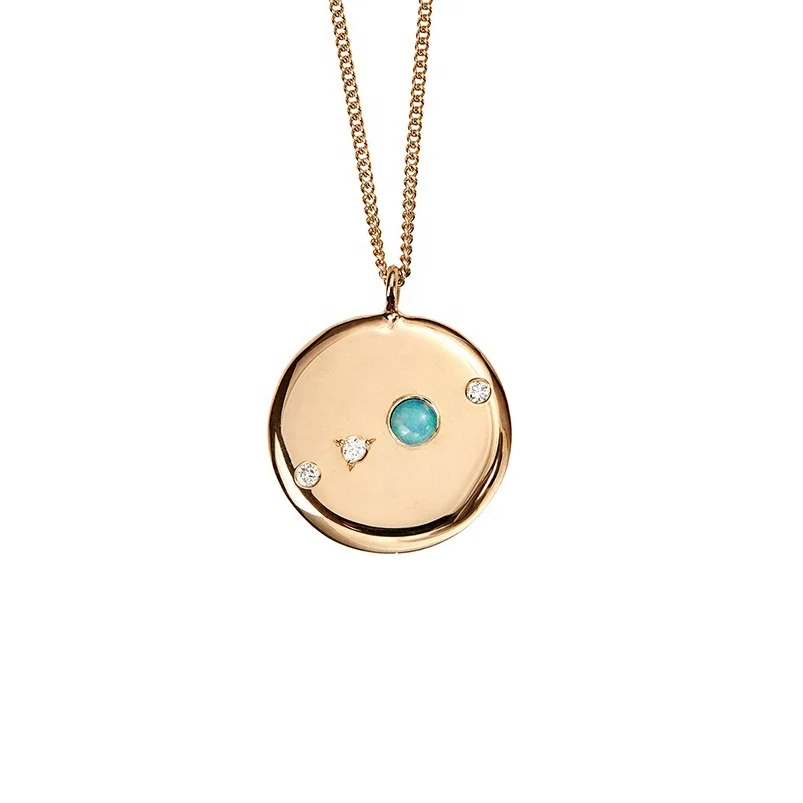 Hot Selling 925 Silver Disc Opal 