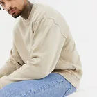 Crewneck Sweatshirt Apparel Manufacturers Streetwear Oversized Crewneck 100% Cotton Sweatshirt