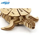 Wooden Laser Cut 3D Wooden Puzzle Animals For Children