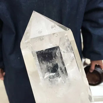 Extra large large healing clear crystal obelisk natural quartz