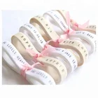 Ribbon Custom 3/8" Twill Herringbone Tape Printed Natural Cotton Ribbon