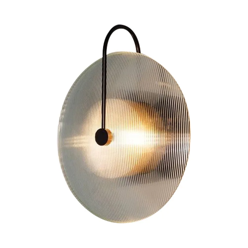 round glass sconce